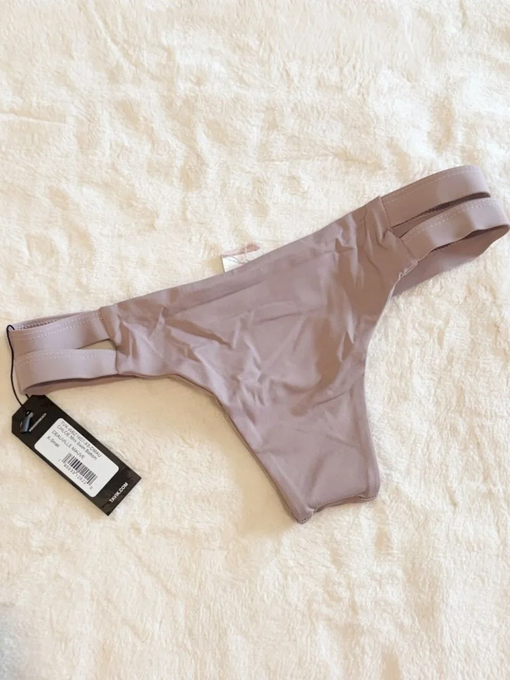 NWT Tavik Chloe Mini Swim Bottom in Deauville Mauve - Size: Extra Small